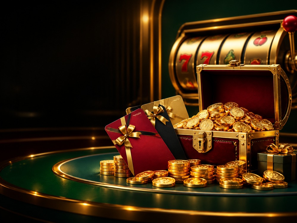 Promo Bighoki dengan koin emas, hadiah, dan mesin game online